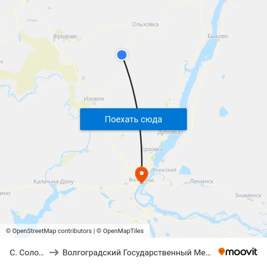 С. Солодча (Б) to Волгоградский Государственный Медицинский Университет map