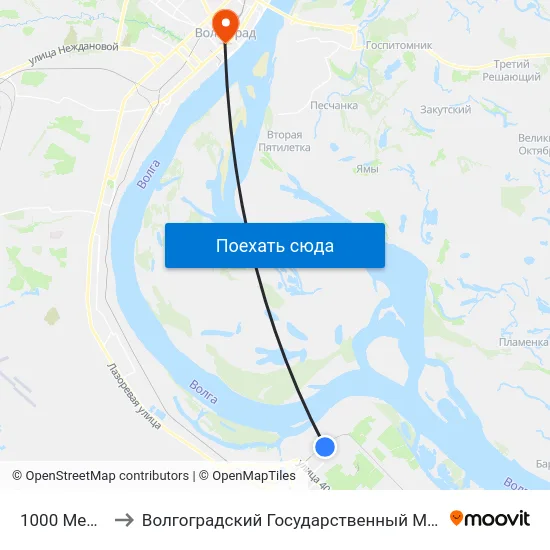 1000 Мелочей (А) to Волгоградский Государственный Медицинский Университет map