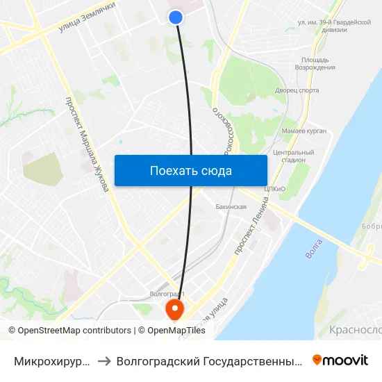 Микрохирургия Глаза (Б) to Волгоградский Государственный Медицинский Университет map