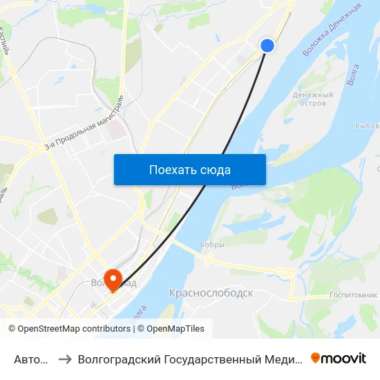 Автоцентр to Волгоградский Государственный Медицинский Университет map