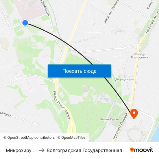 Микрохирургия Глаза (А) to Волгоградская Государственная Академия Физической Культуры map
