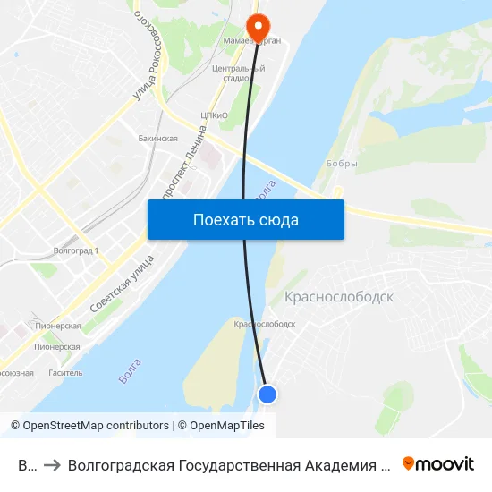 Вир to Волгоградская Государственная Академия Физической Культуры map