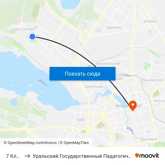 7 Ключей to Уральский Государственный Педагогический Университет map