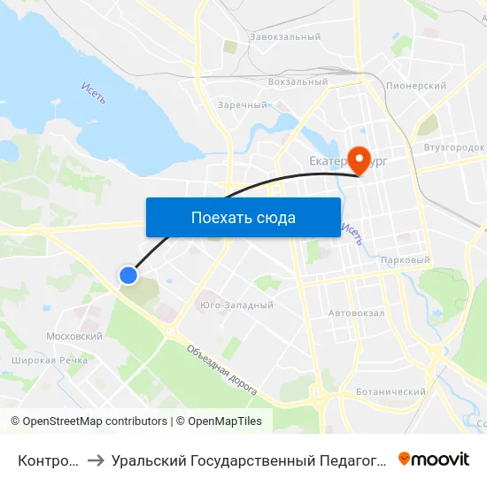 Контрольная to Уральский Государственный Педагогический Университет map