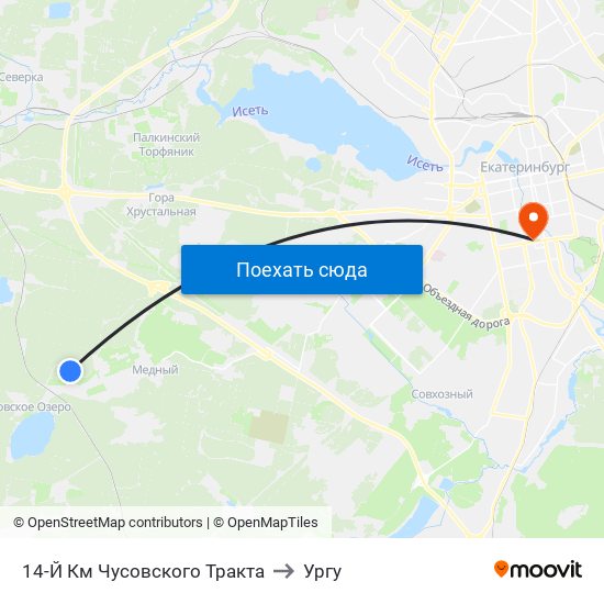 14-Й Км Чусовского Тракта to Ургу map