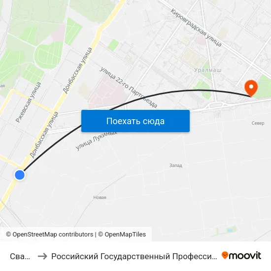 Сварщиков to Российский Государственный Профессионально-Педагогический Университет map