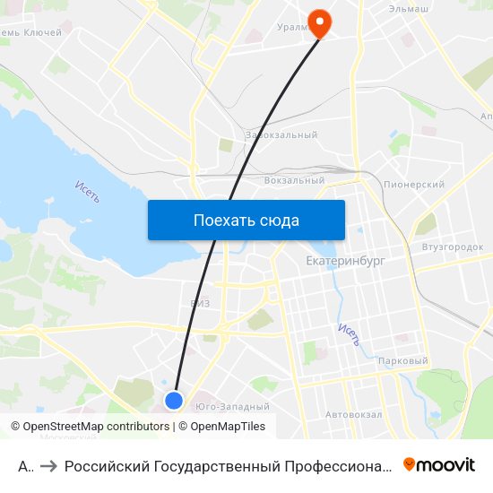 Атп to Российский Государственный Профессионально-Педагогический Университет map