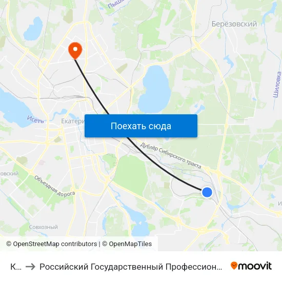 Клуб to Российский Государственный Профессионально-Педагогический Университет map