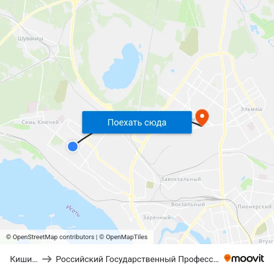 Кишиневская to Российский Государственный Профессионально-Педагогический Университет map