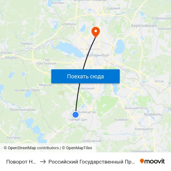 Поворот На С. Зеленый Бор to Российский Государственный Профессионально-Педагогический Университет map