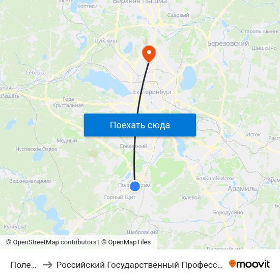Полеводство to Российский Государственный Профессионально-Педагогический Университет map