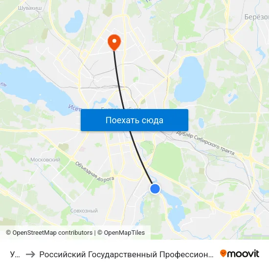 Уктус to Российский Государственный Профессионально-Педагогический Университет map