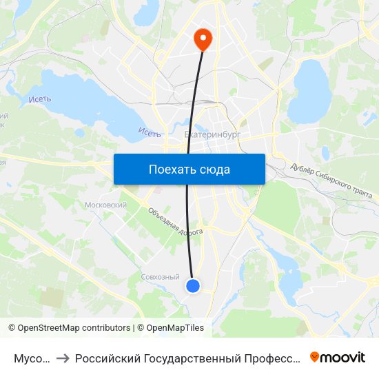 Мусоргского to Российский Государственный Профессионально-Педагогический Университет map