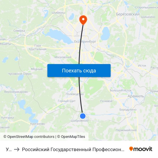 Уптк to Российский Государственный Профессионально-Педагогический Университет map