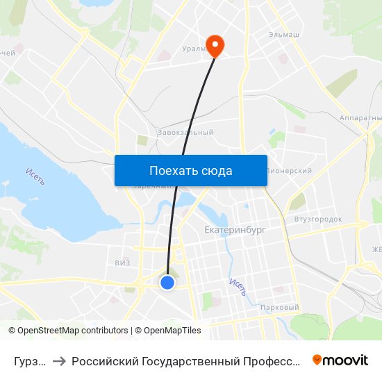 Гурзуфская to Российский Государственный Профессионально-Педагогический Университет map