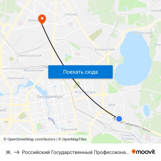 Жби to Российский Государственный Профессионально-Педагогический Университет map