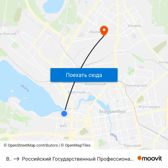 Виз to Российский Государственный Профессионально-Педагогический Университет map