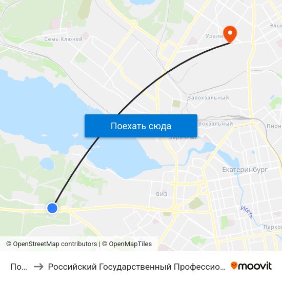 Пост Гаи to Российский Государственный Профессионально-Педагогический Университет map