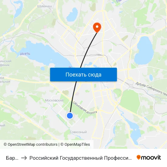 Барвинка to Российский Государственный Профессионально-Педагогический Университет map