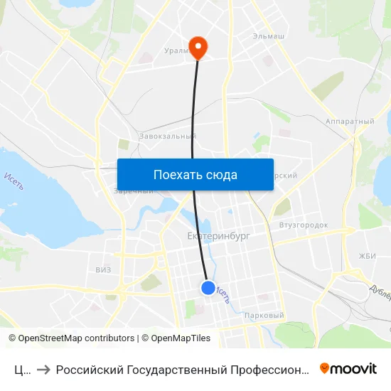 Цирк to Российский Государственный Профессионально-Педагогический Университет map
