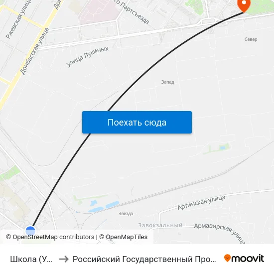 Школа (Ул. Пехотинцев) to Российский Государственный Профессионально-Педагогический Университет map