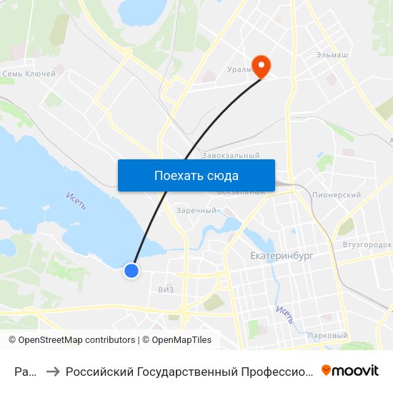 Рабочих to Российский Государственный Профессионально-Педагогический Университет map