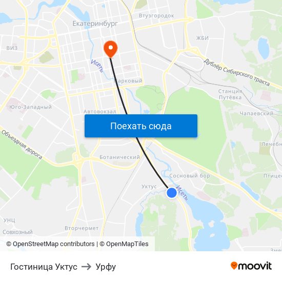 Гостиница Уктус to Урфу map