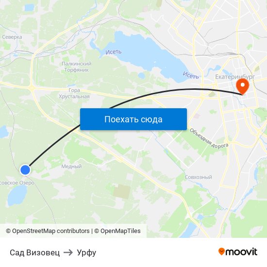 Сад Визовец to Урфу map