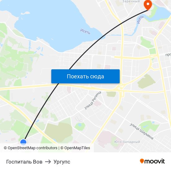 Госпиталь Вов to Ургупс map