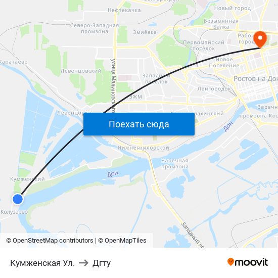 Кумженская Ул. to Дгту map