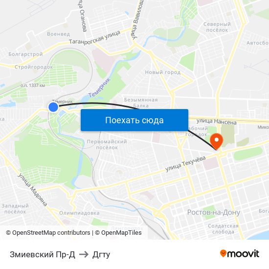 Змиевский Пр-Д to Дгту map