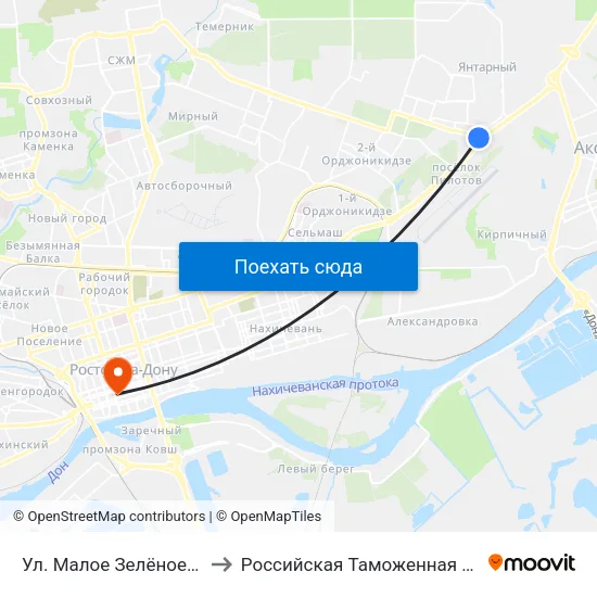Ул. Малое Зелёное Кольцо to Российская Таможенная Академия map