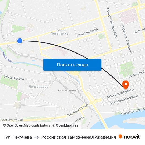 Ул. Текучева to Российская Таможенная Академия map