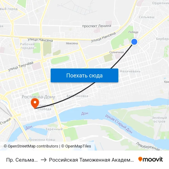 Пр. Сельмаш to Российская Таможенная Академия map
