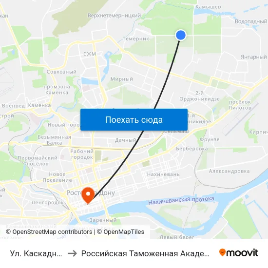 Ул. Каскадная to Российская Таможенная Академия map