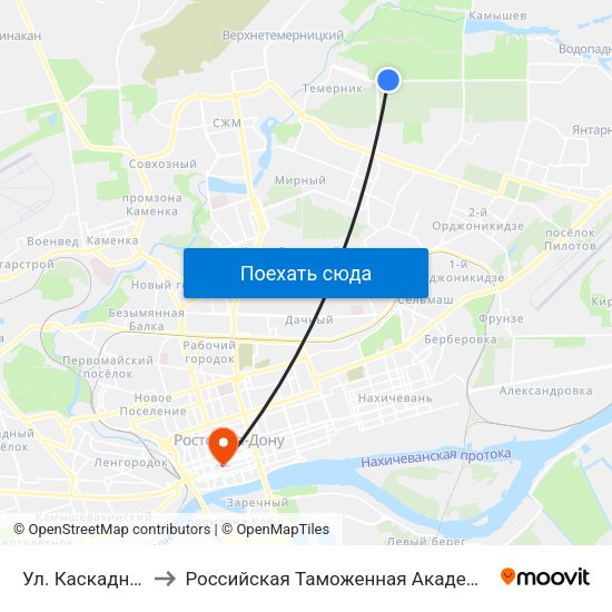 Ул. Каскадная to Российская Таможенная Академия map