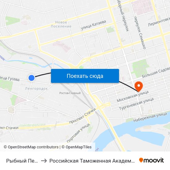 Рыбный Пер. to Российская Таможенная Академия map