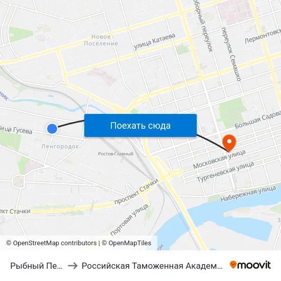 Рыбный Пер. to Российская Таможенная Академия map