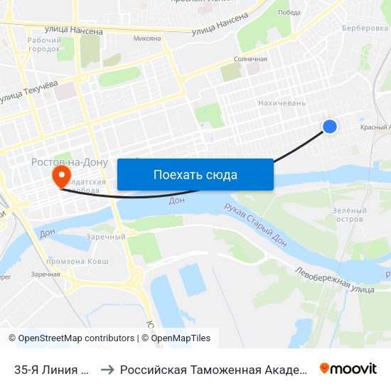 35-Я Линия Ул. to Российская Таможенная Академия map
