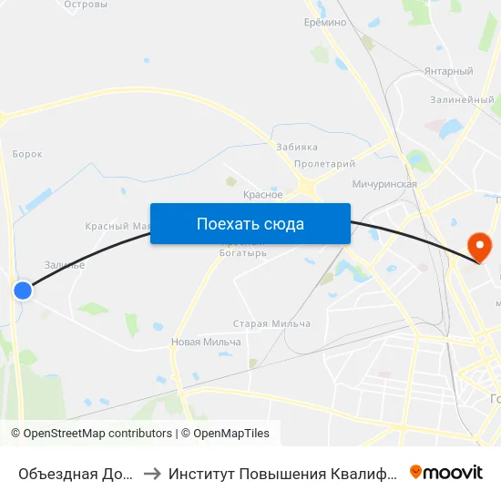 Объездная Дорога to Институт Повышения Квалификации map