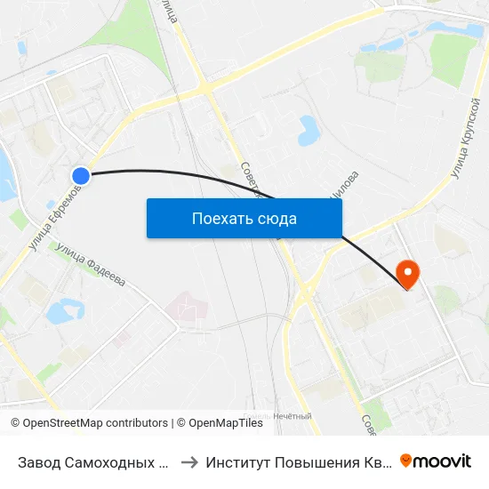 Завод Самоходных Комбайнов to Институт Повышения Квалификации map