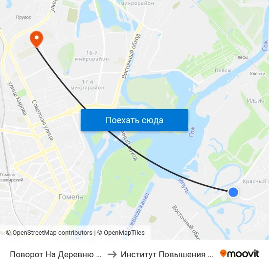 Поворот На Деревню «Романовичи» to Институт Повышения Квалификации map