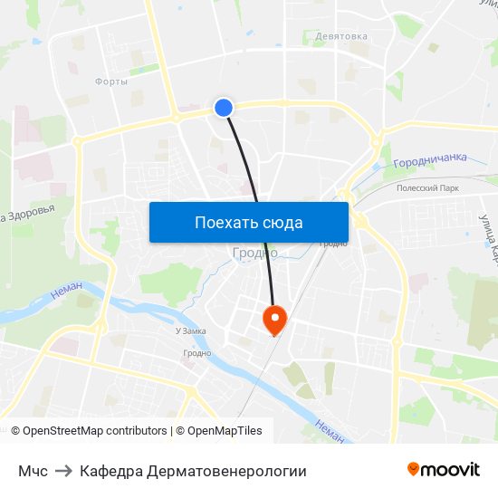 Мчс to Кафедра Дерматовенерологии map