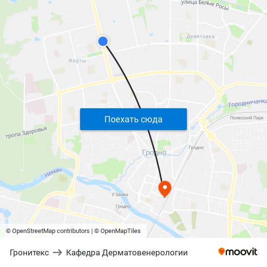 Гронитекс to Кафедра Дерматовенерологии map