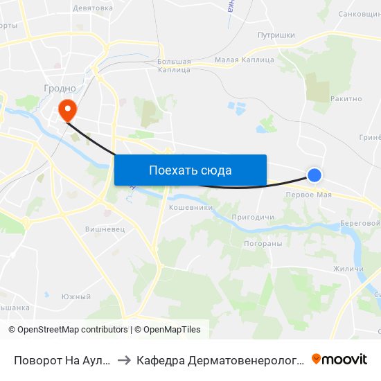 Поворот На Аульс to Кафедра Дерматовенерологии map