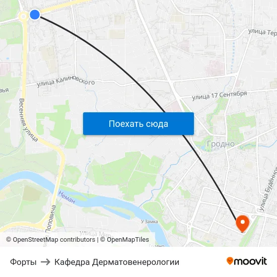 Форты to Кафедра Дерматовенерологии map