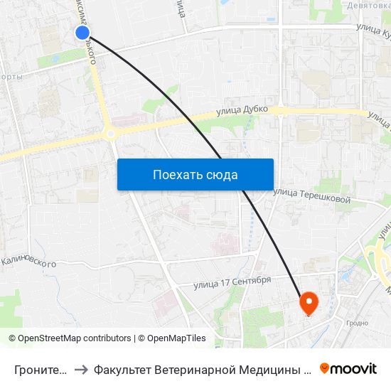 Гронитекс to Факультет Ветеринарной Медицины Ггау map