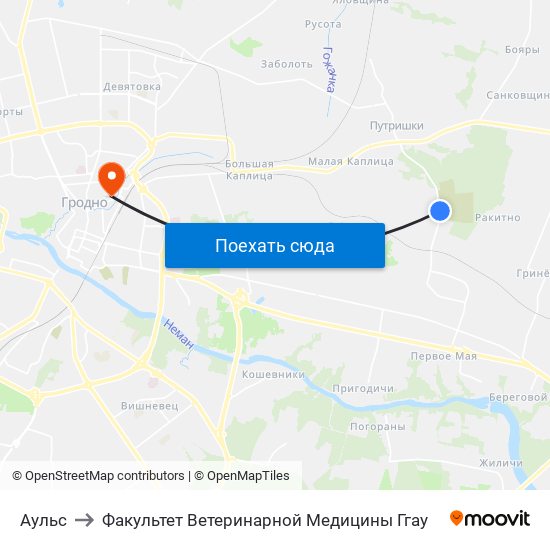 Аульс to Факультет Ветеринарной Медицины Ггау map