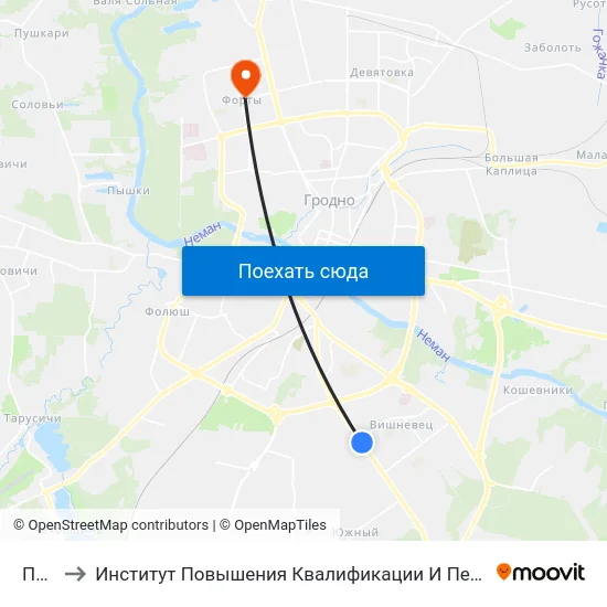 Почта to Институт Повышения Квалификации И Переподготовки Кадров Гргу map