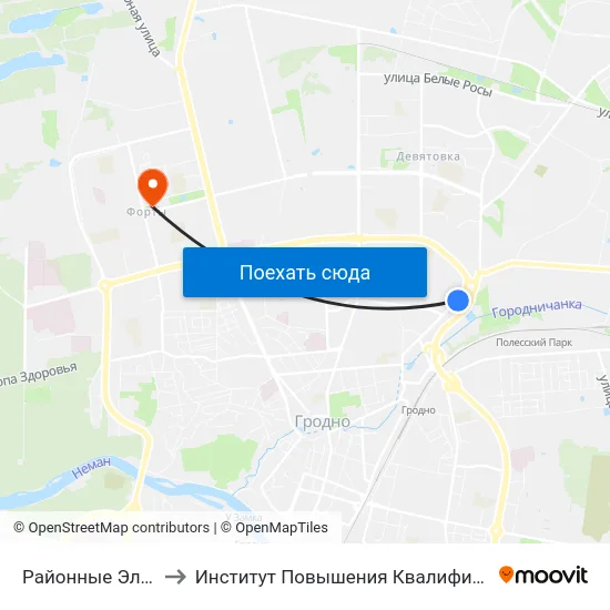 Районные Электрические Сети to Институт Повышения Квалификации И Переподготовки Кадров Гргу map